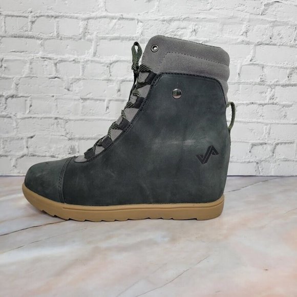 Forsake Shoes - Forsake Boots Womens Size 7 Black Alma High Wedge Shoe Waterproof Leather